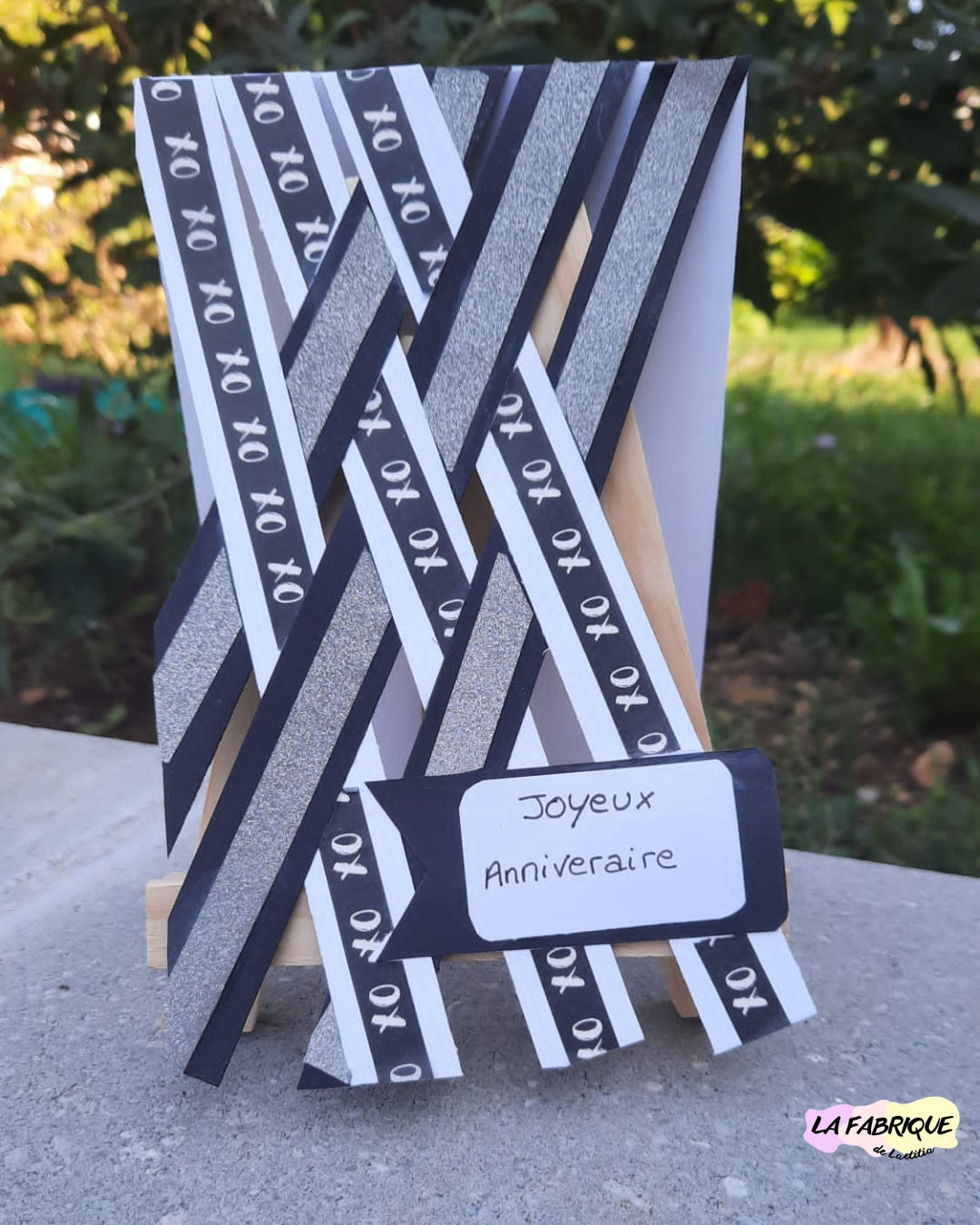 Carte tressage Joyeux Anniversaire