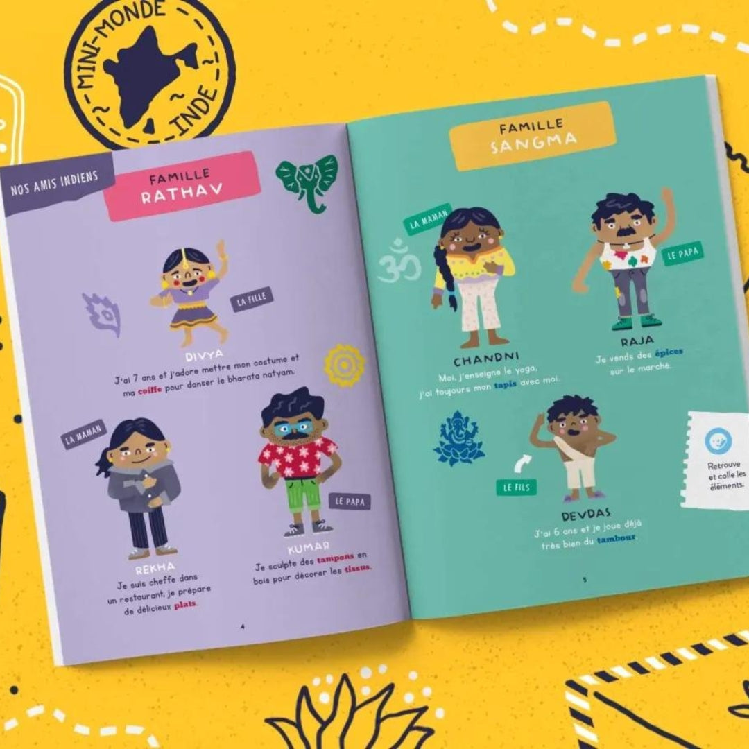 Carnet de Voyage en Inde 4-7ans