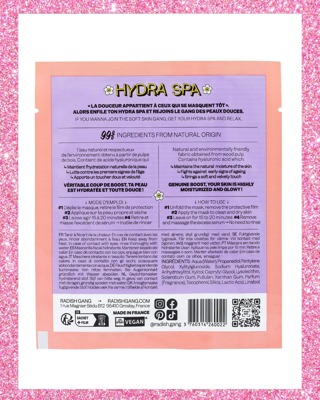 HYDRA SPA - Masque tissu hydratant