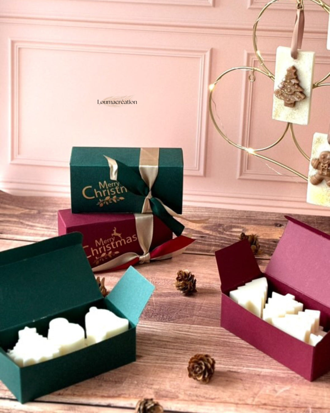 Boîte de noël fondants parfumés grand format