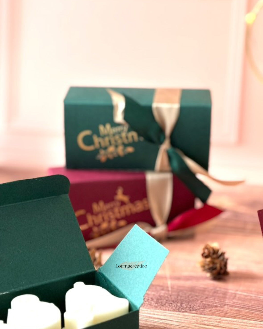 Boîte de noël fondants parfumés grand format