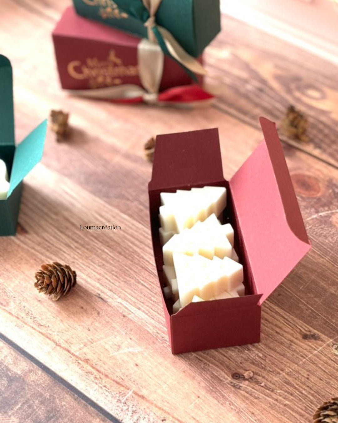Boîte de noël fondants parfumés grand format