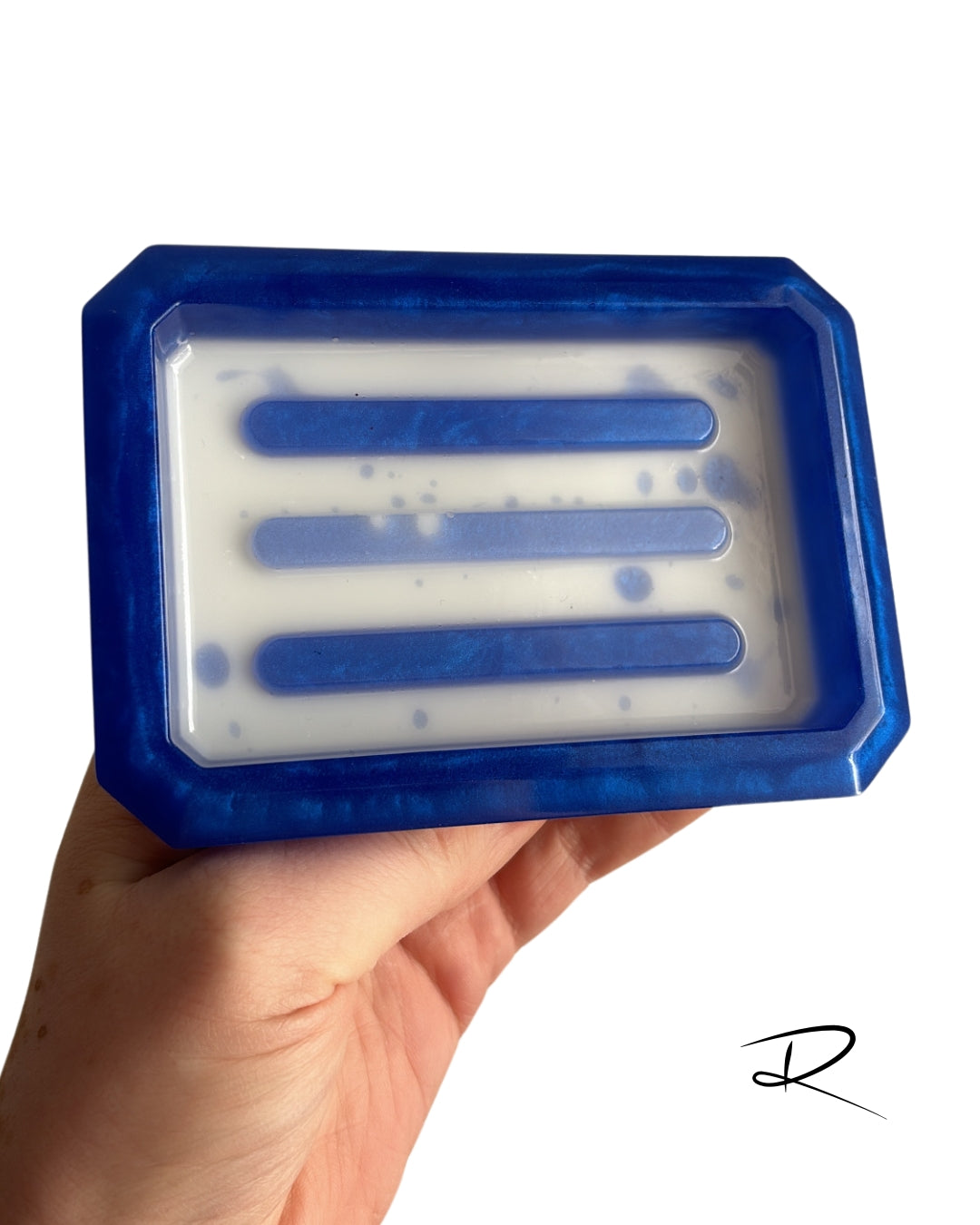 Porte Savon bleu
