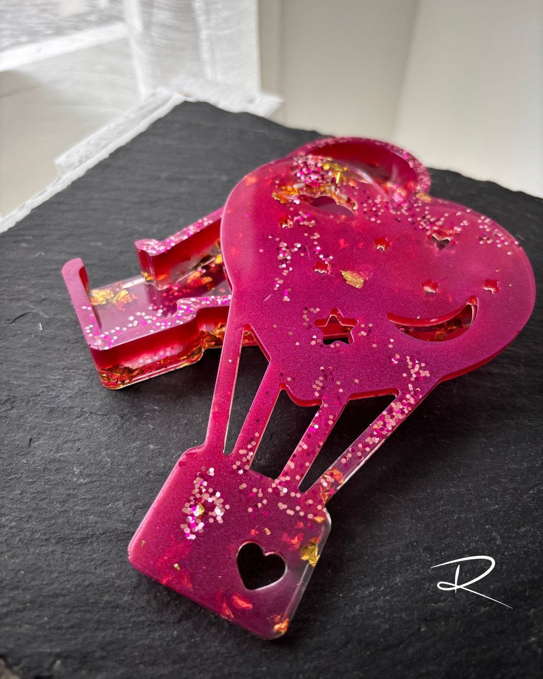 Boite montgolfière rose