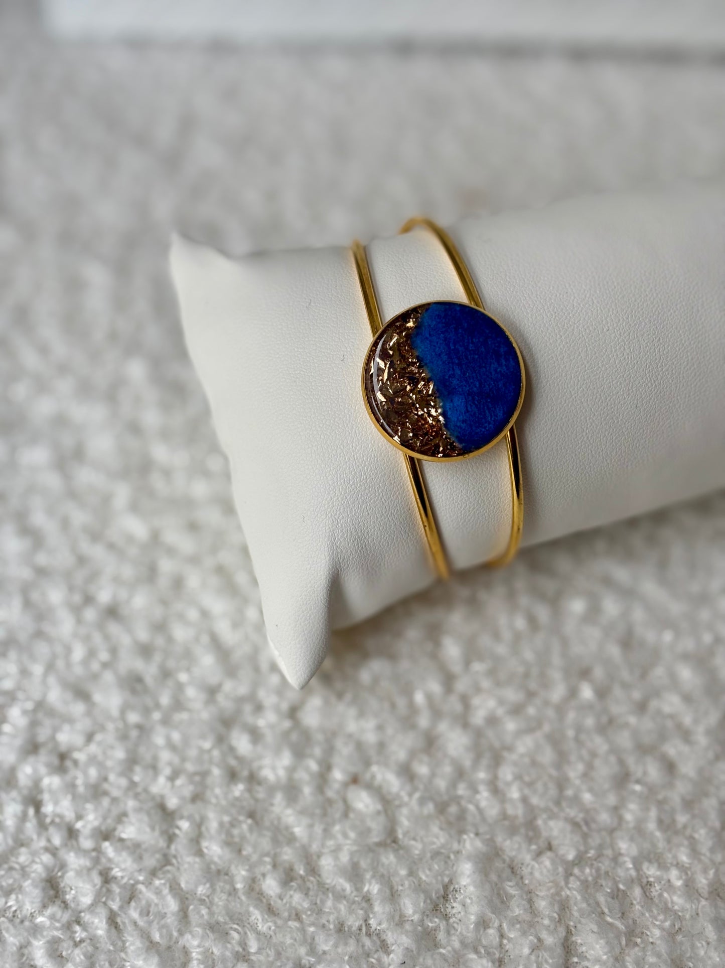 Bracelet Éléonore bleu & or