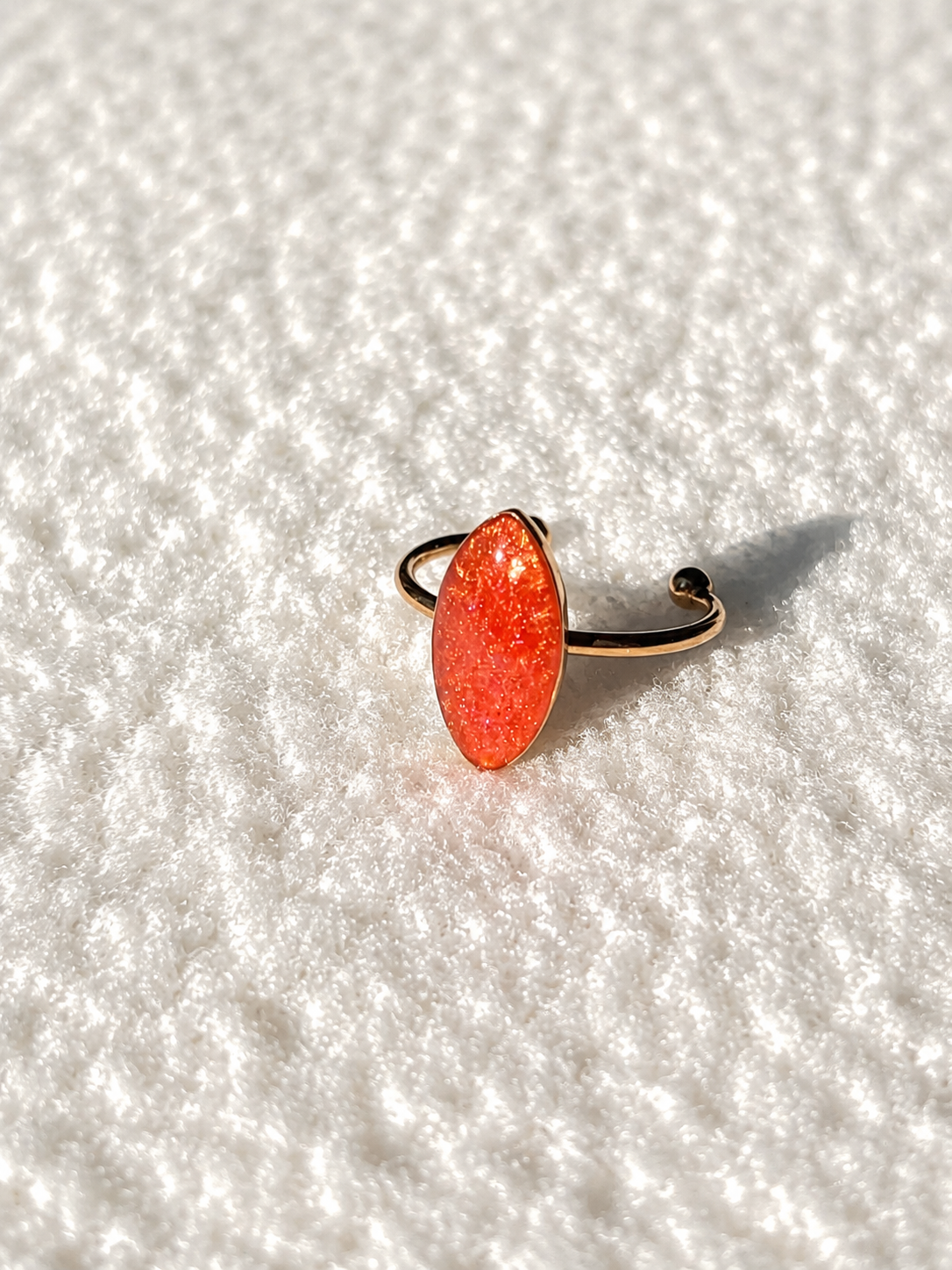 Bague Orange & Or