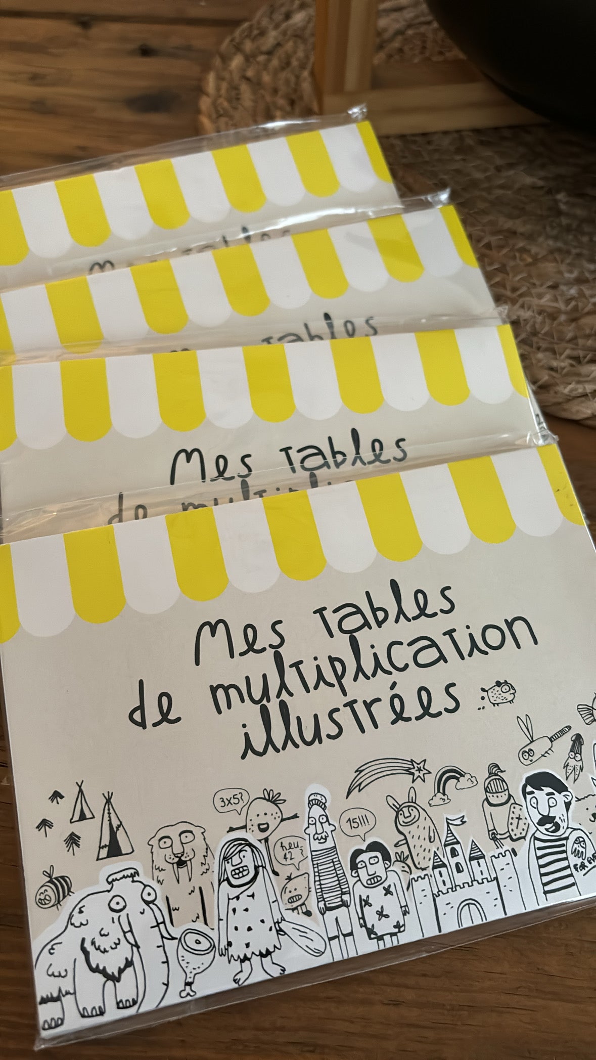 Coffret Tables de multiplications illustrées