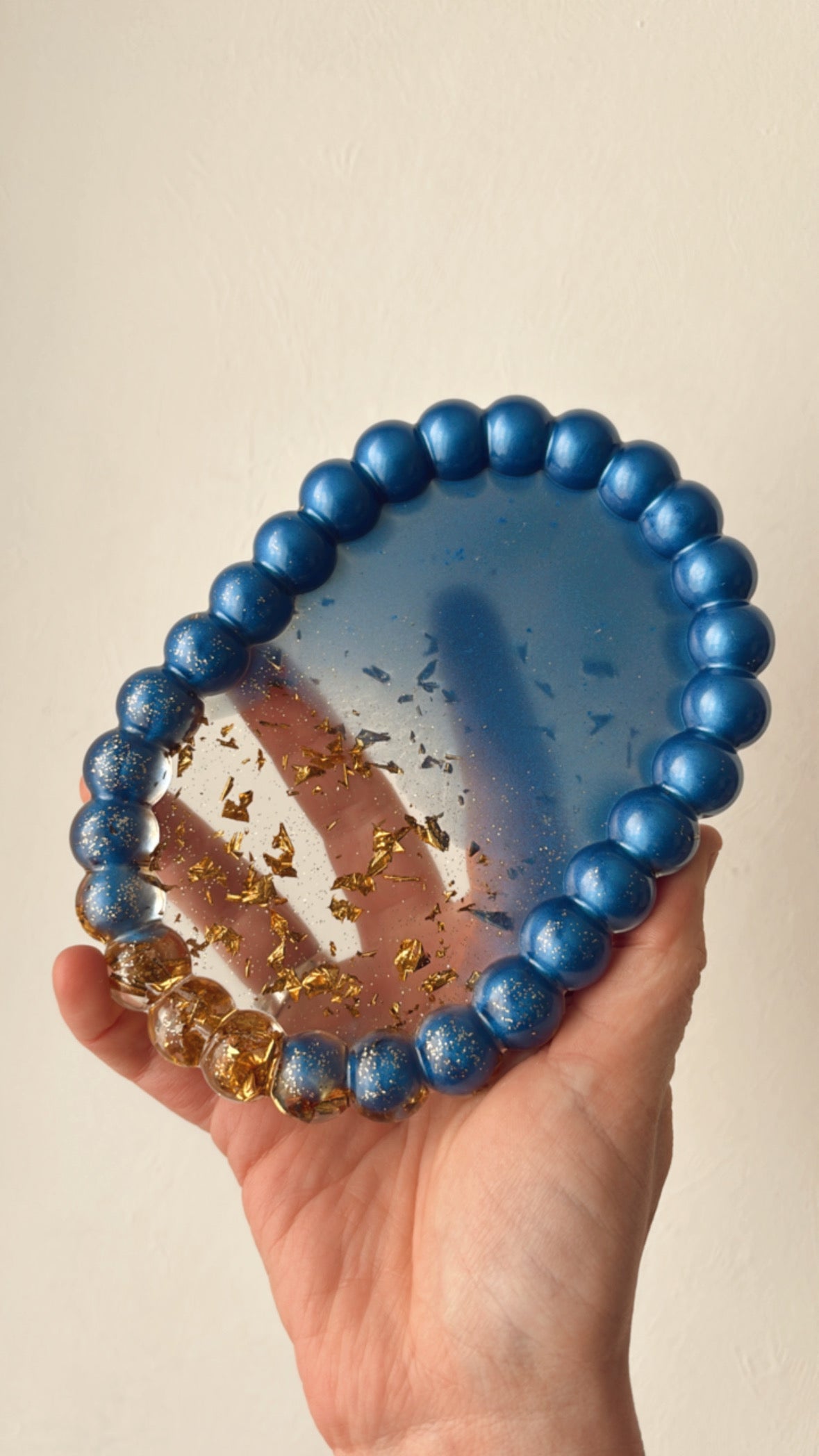 Petit plateau bleu roi
