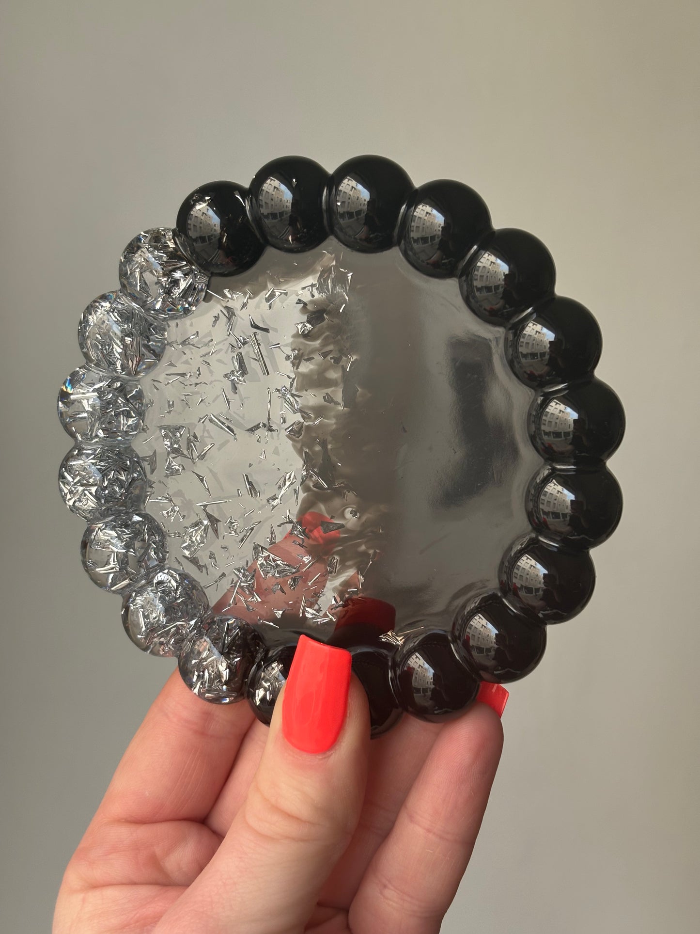 Petit plateau rond black
