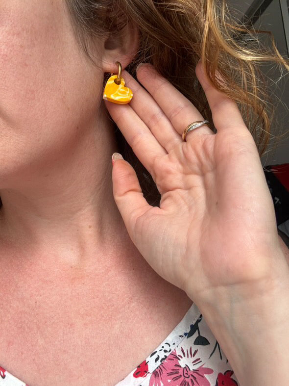 Boucles d’oreilles cœur