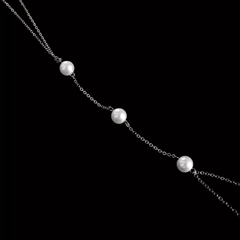 CHAINE DE CORPS FEMME AVEC PERLES