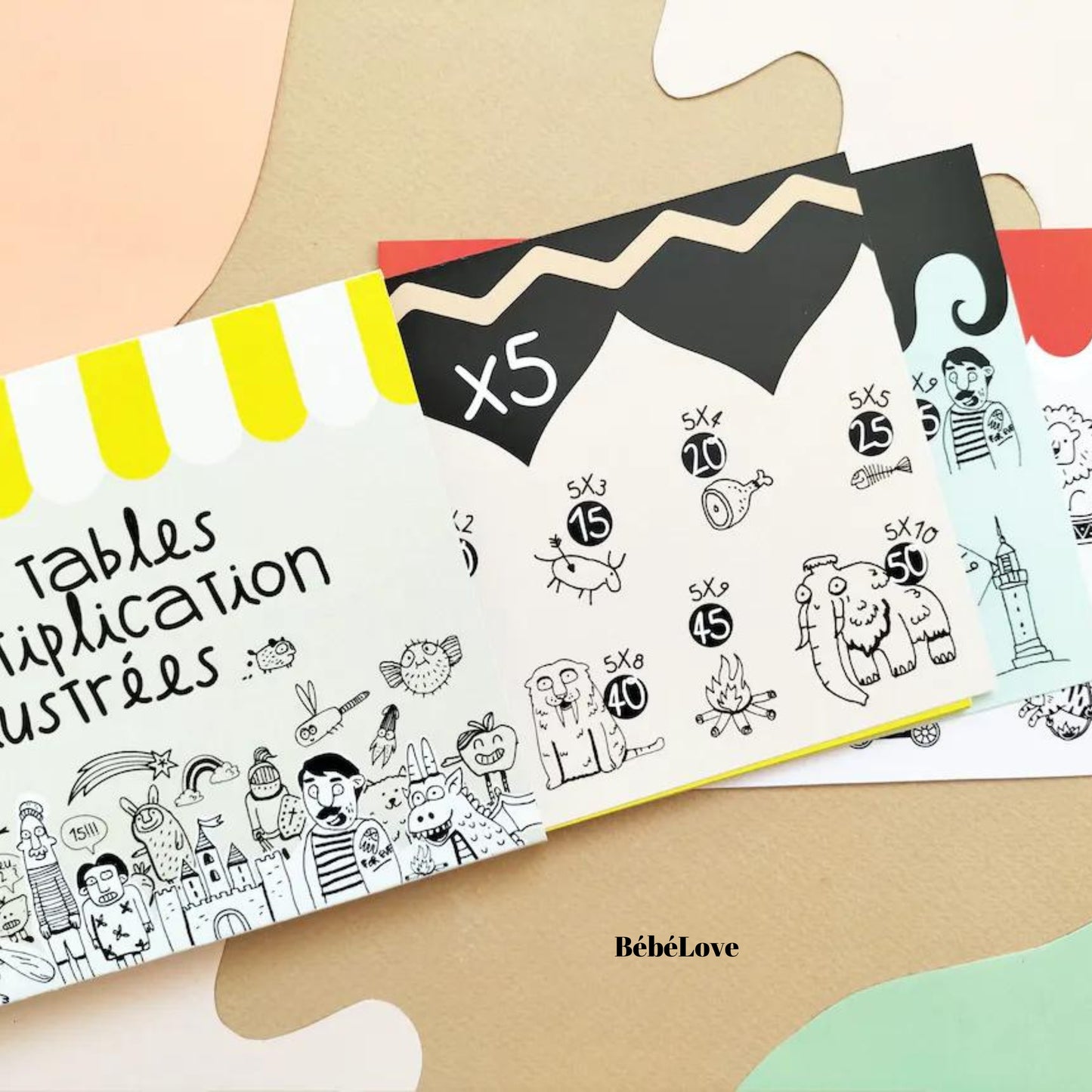 Coffret Tables de multiplications illustrées
