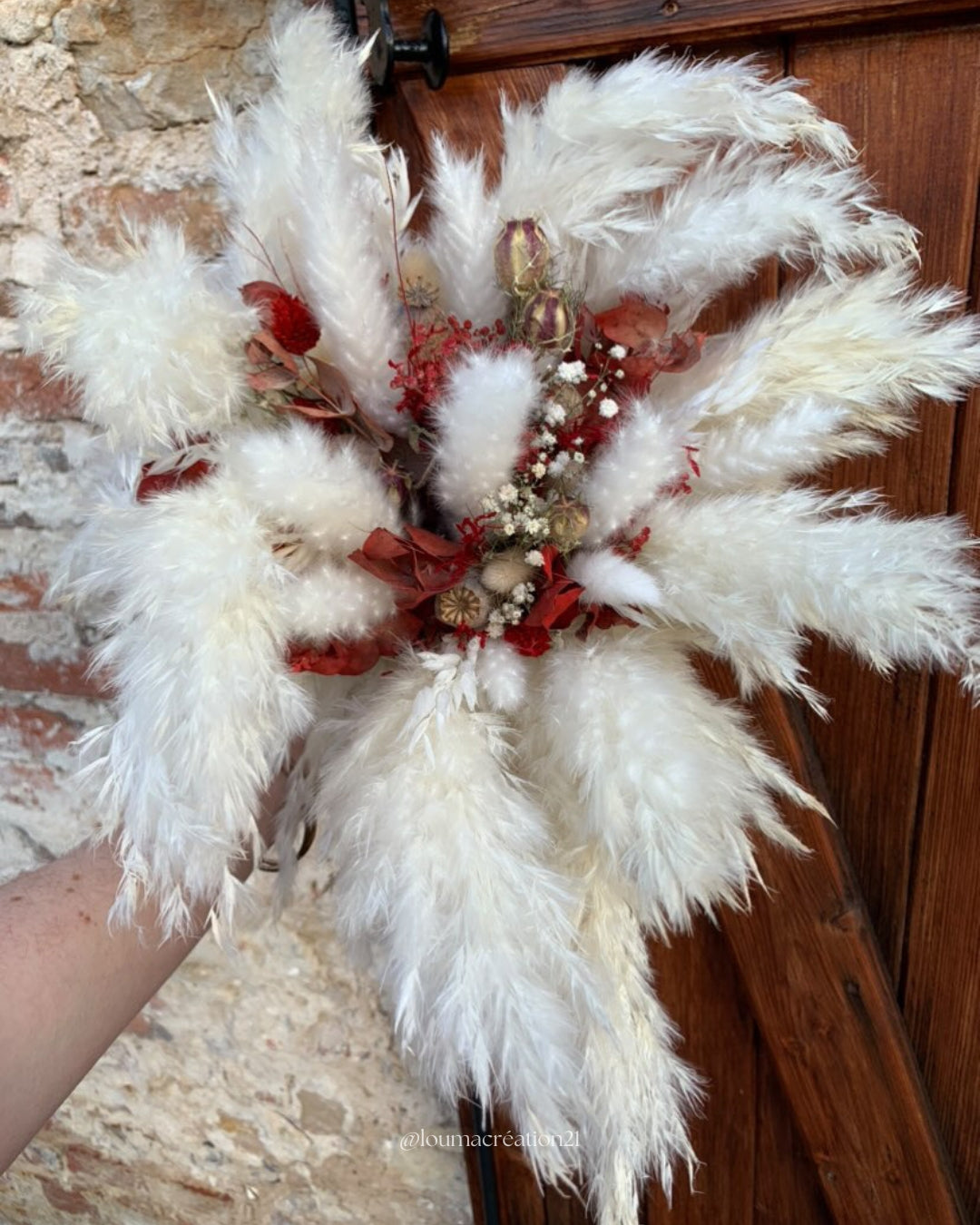 Bouquet de mariage pampas