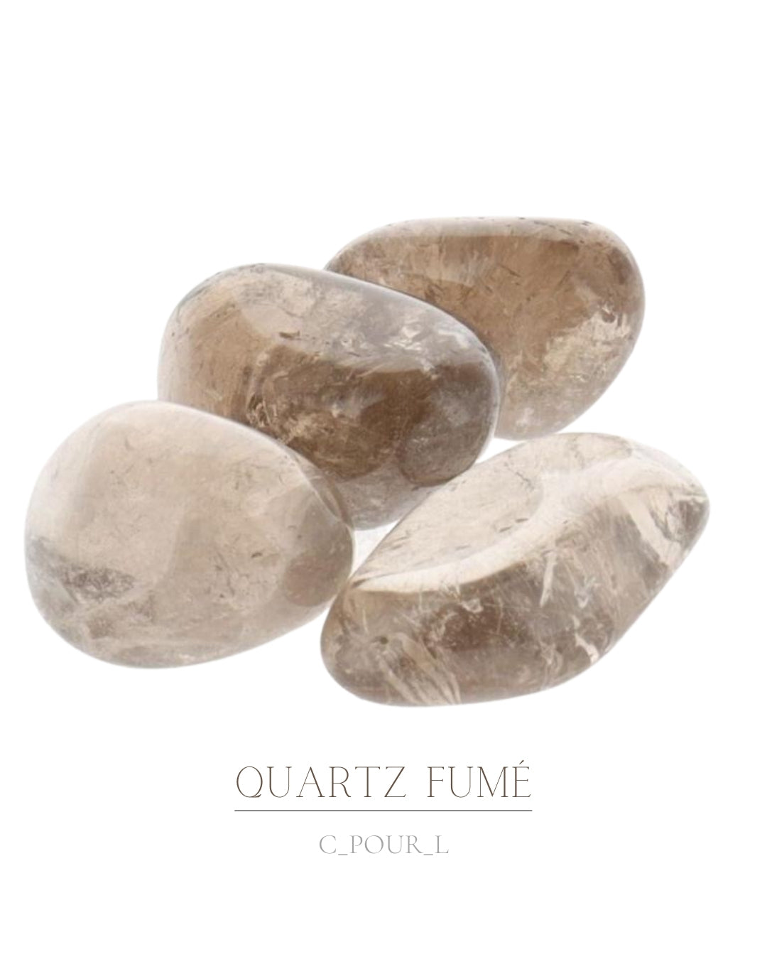 Pierre roulée Quartz fumé