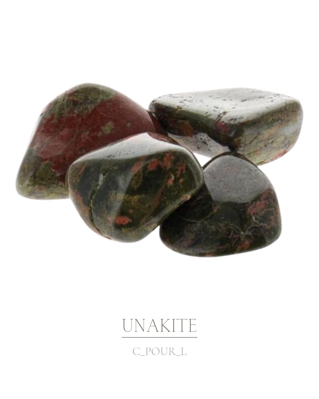 Pierre roulée Unakite