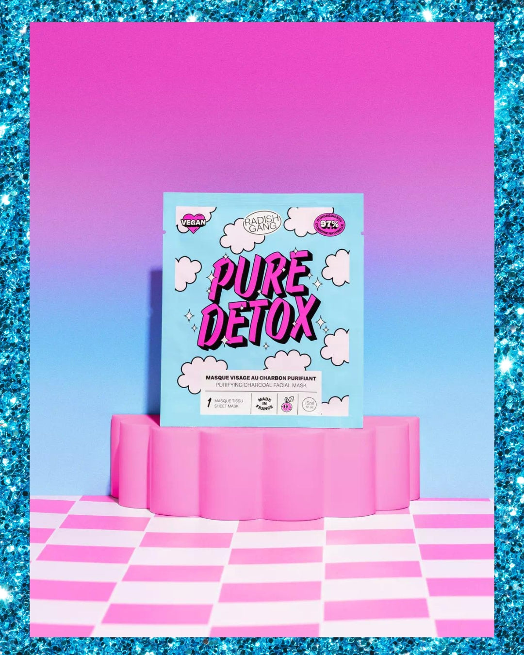 PURE DETOX - Masque tissu au charbon purifiant