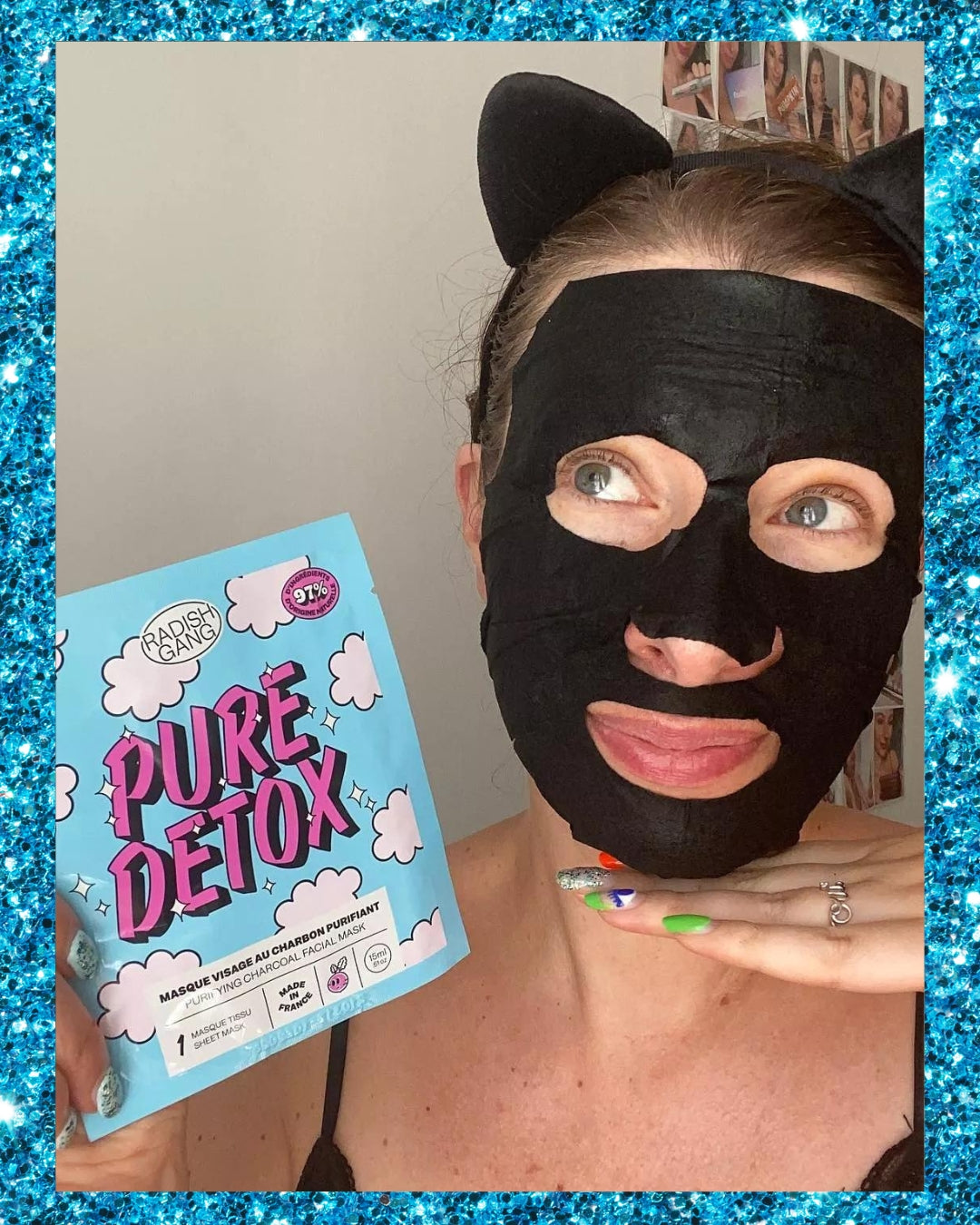 PURE DETOX - Masque tissu au charbon purifiant