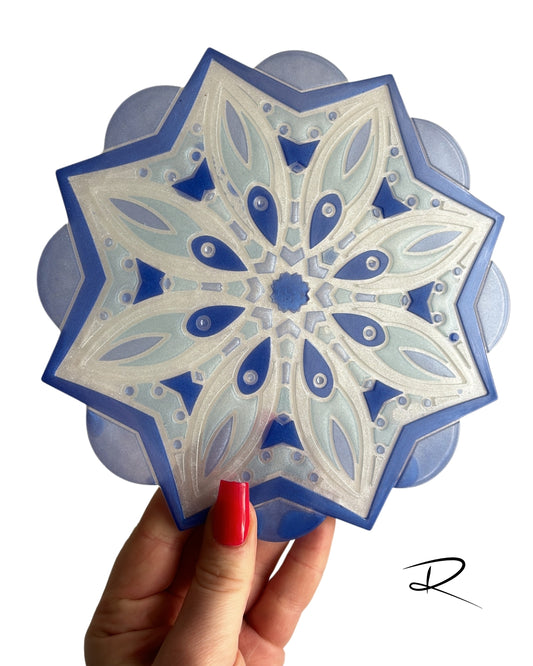 Fleur Mandala bleu