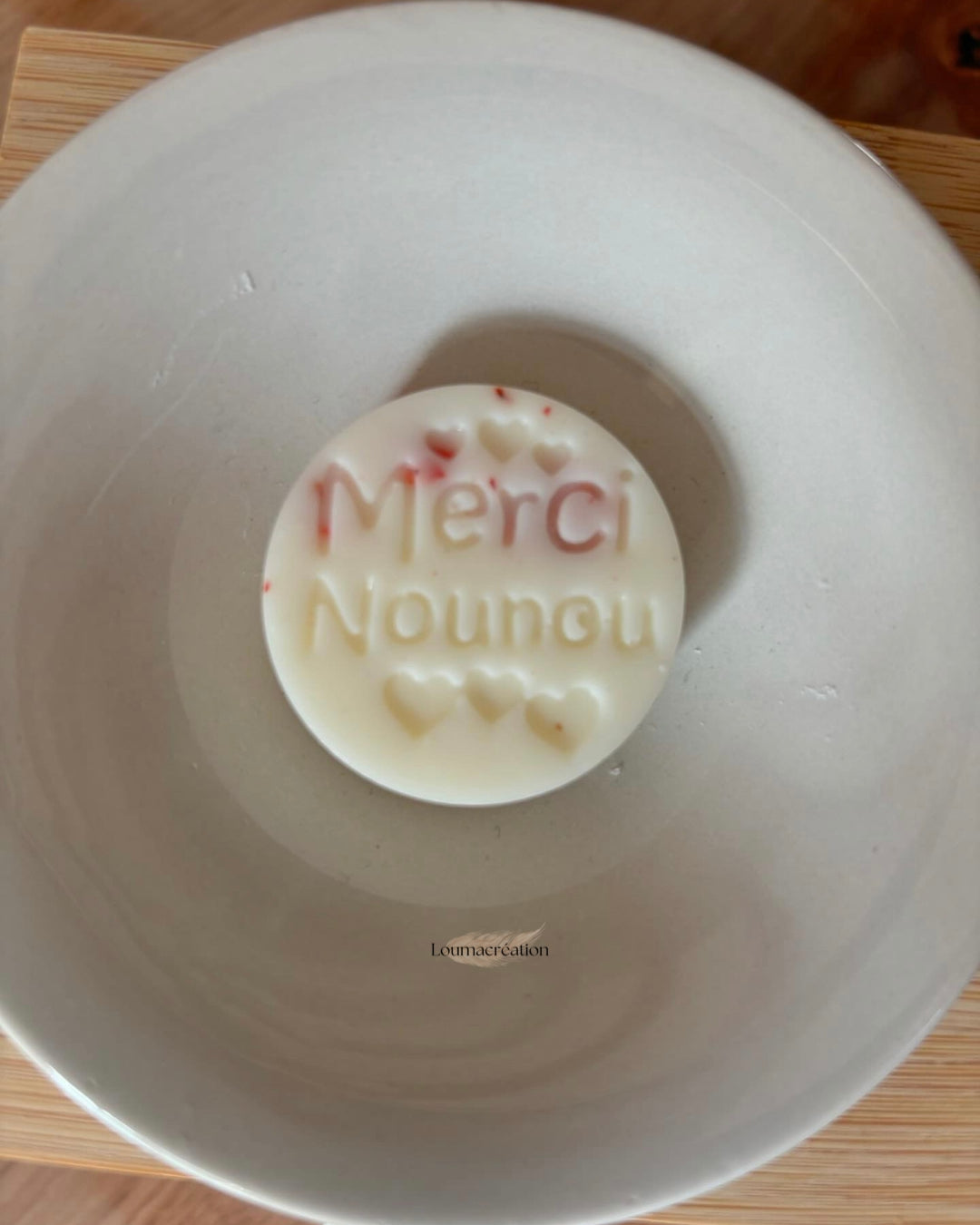 Fondant rond merci nounou