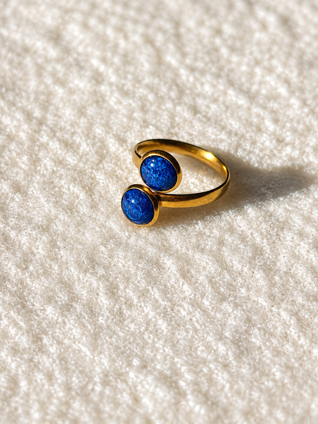 Bague Bleu royal & or