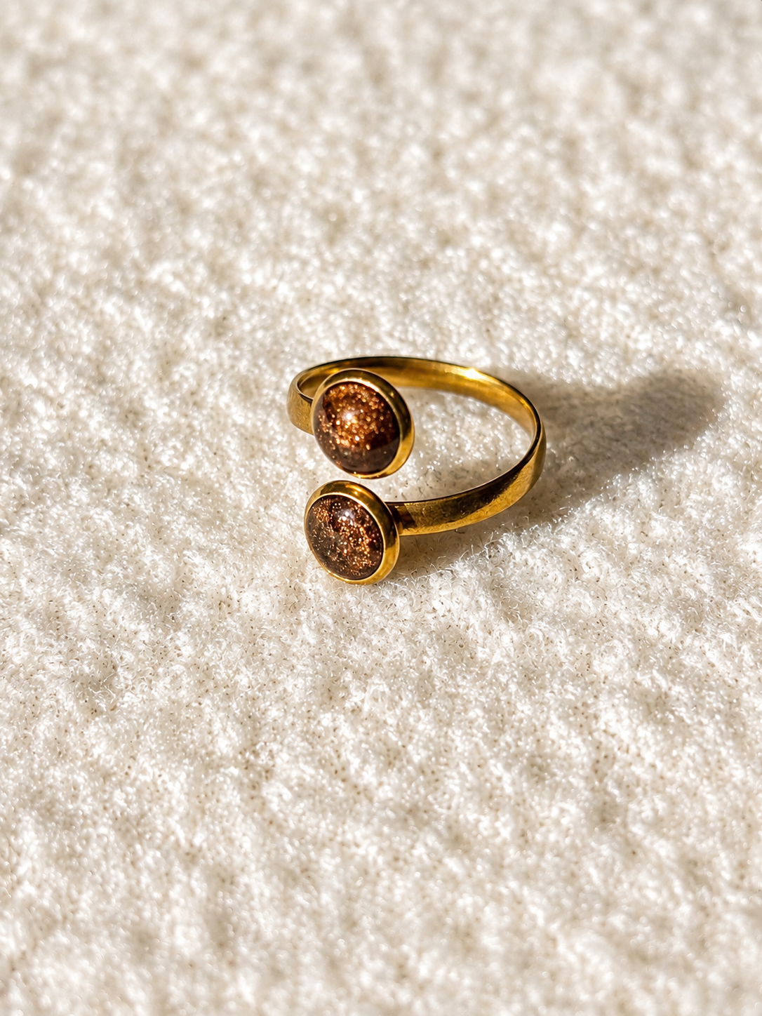 Bague Maron & Or