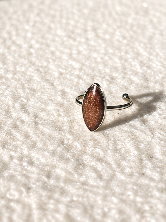 Bague Maron & Argent