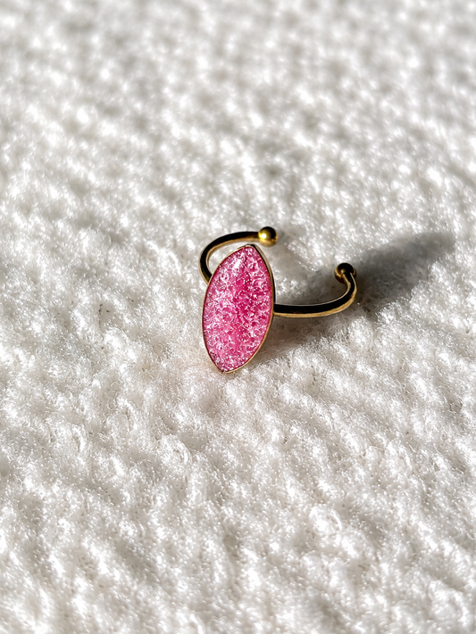 Bague rose & or