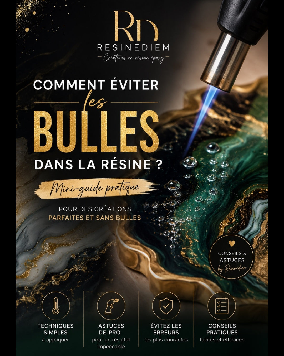 Comment éviter les bulles dans la résine époxy ?