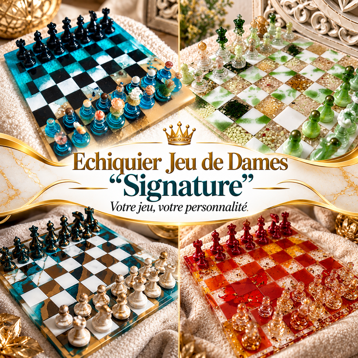 Plateau d'échecs personnalisable