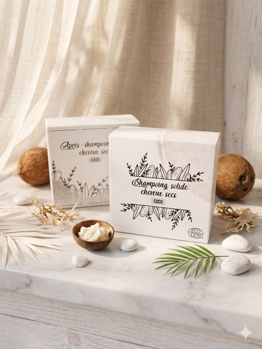 Shampoing & Après-Shampoing Coco (Cheveux Secs)