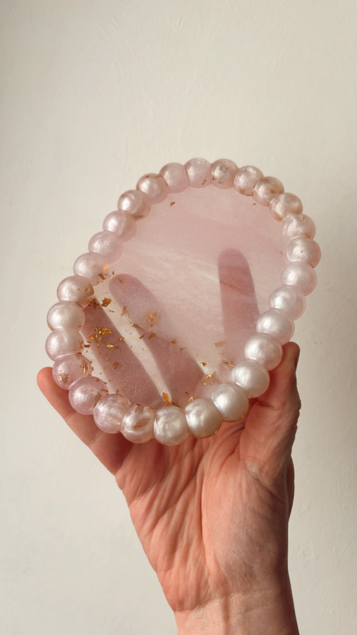 Petit plateau rose