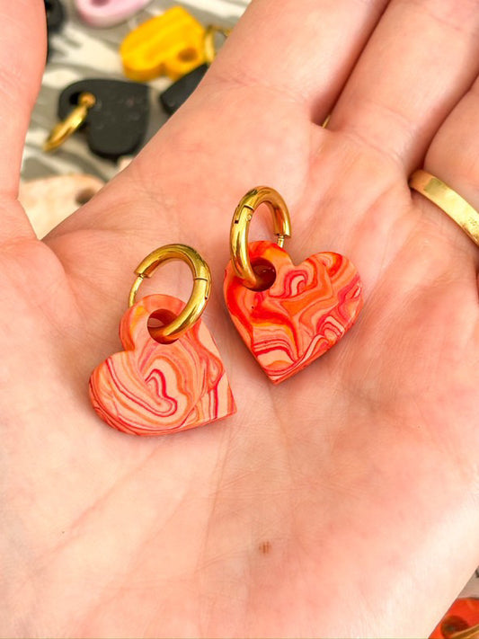 Boucles d’oreilles cœur