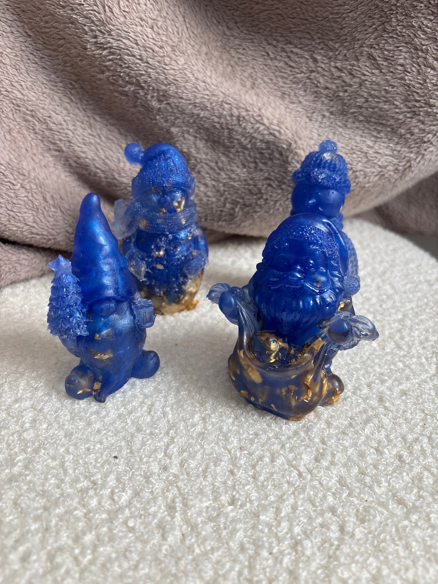 Lot sujets bleu & gold