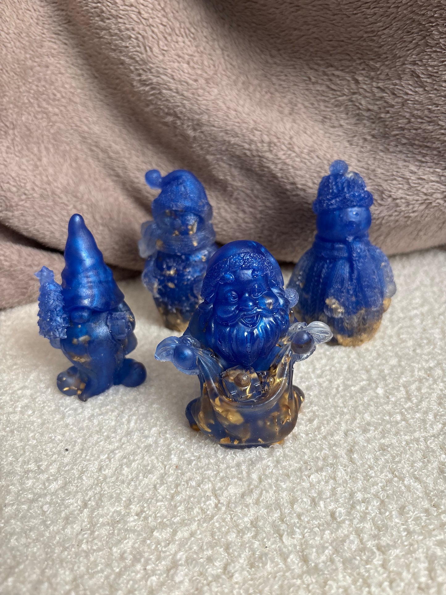 Lot sujets bleu & gold