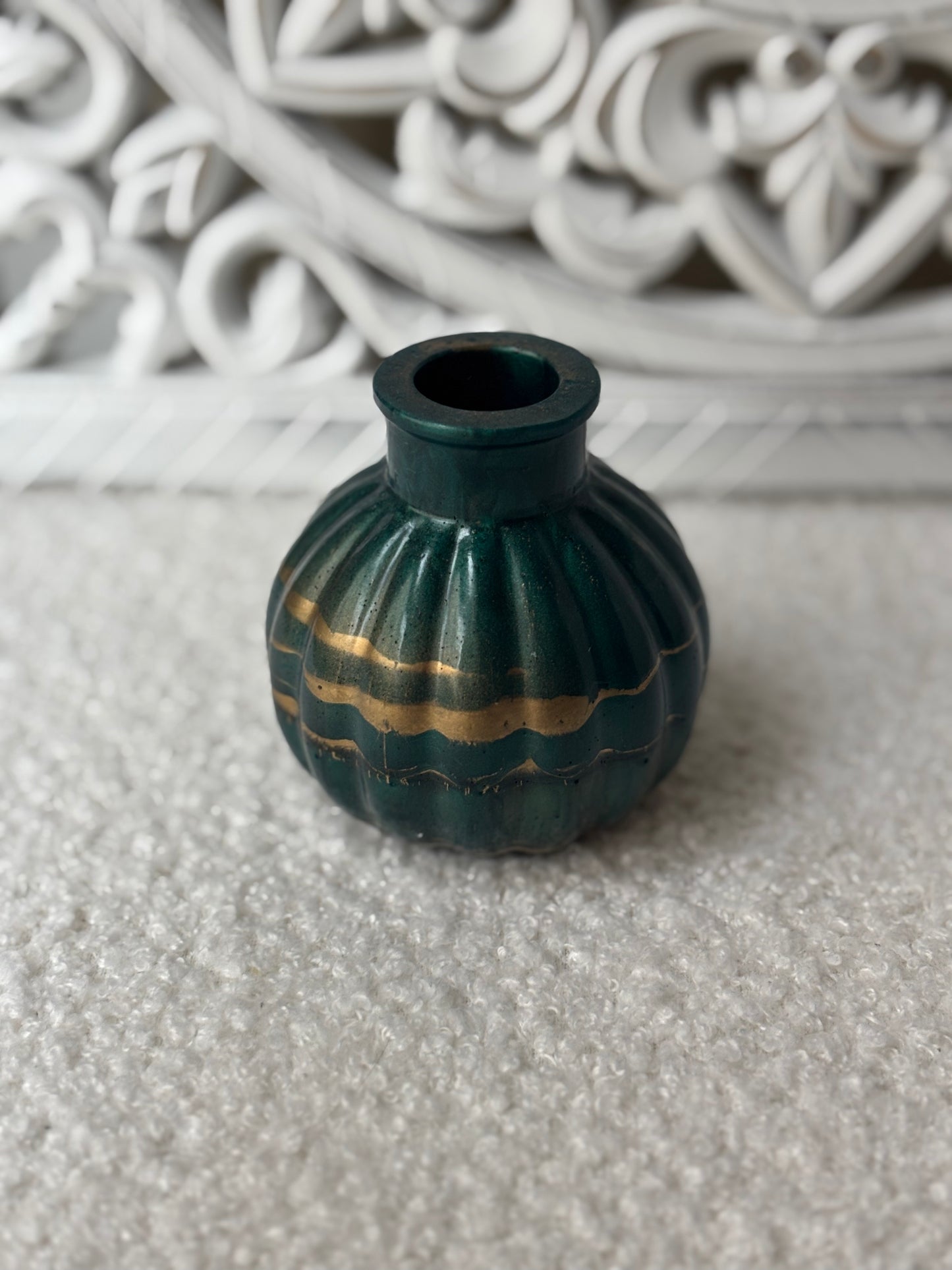 Bougeoir vert canard