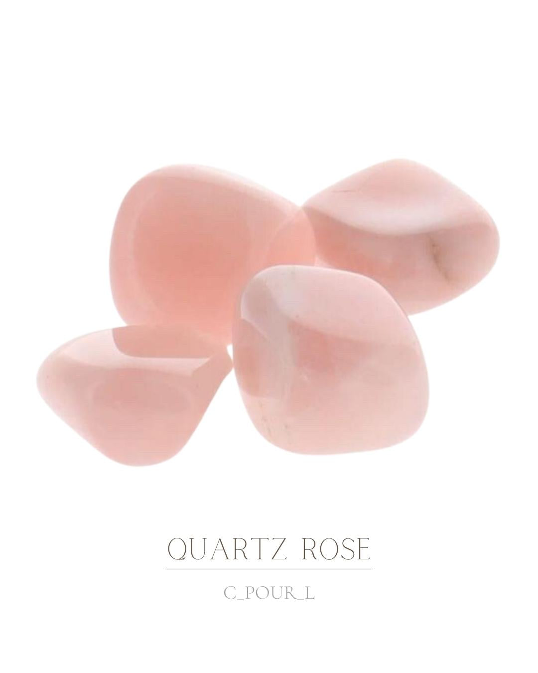 Pierre roulée Quartz rose